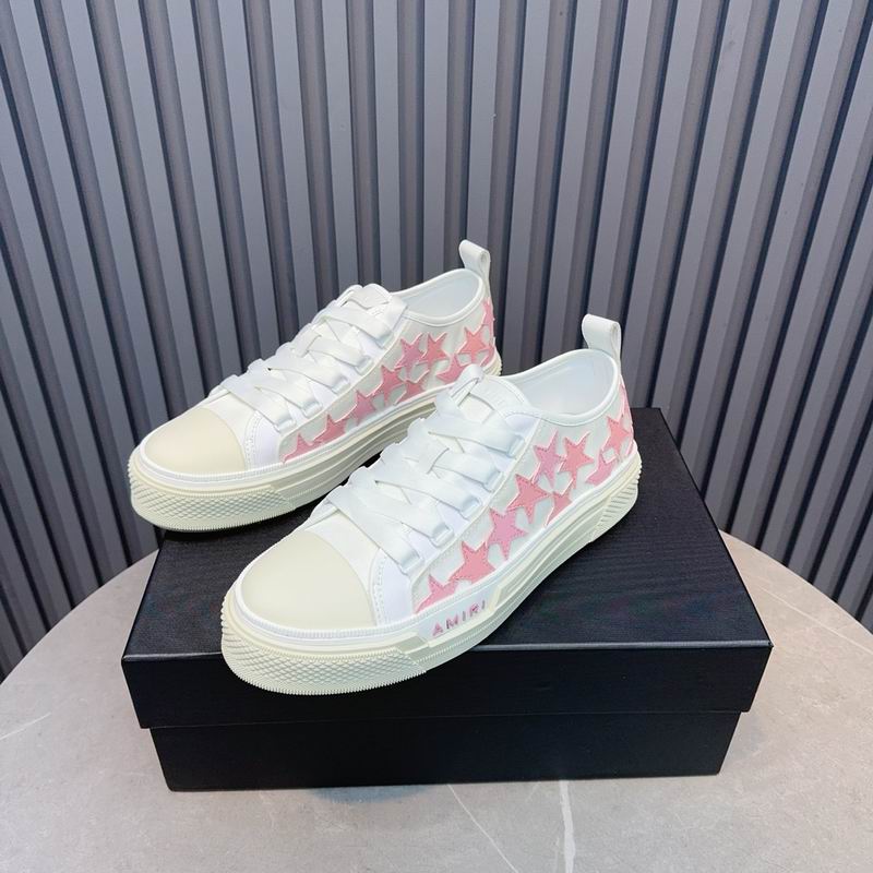 AMIRI Stars Court Low Sneaker – White/Pink
