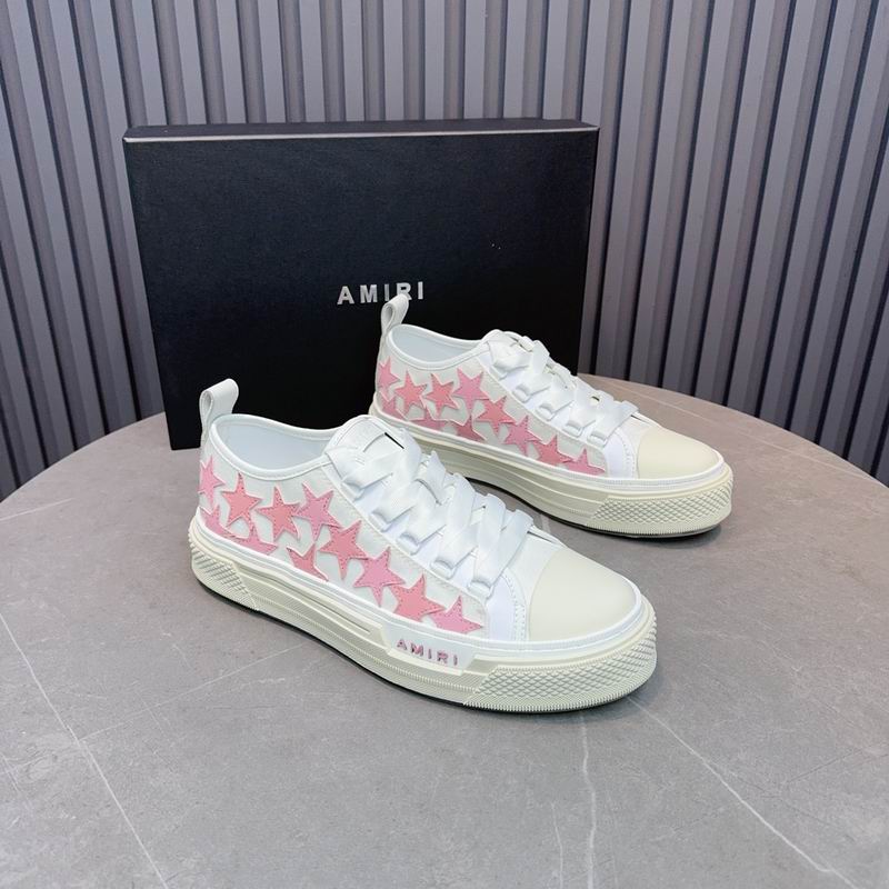 AMIRI Stars Court Low Sneaker – White/Pink