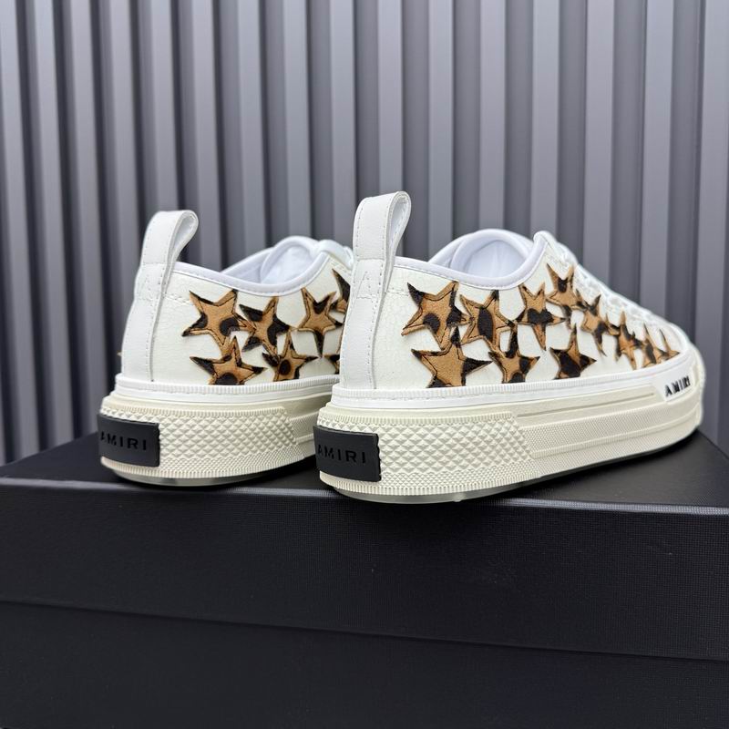 AMIRI Stars Court Low Sneaker – White/Gold