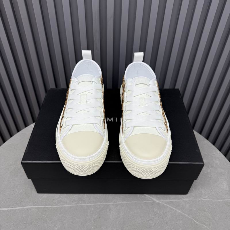 AMIRI Stars Court Low Sneaker – White/Gold