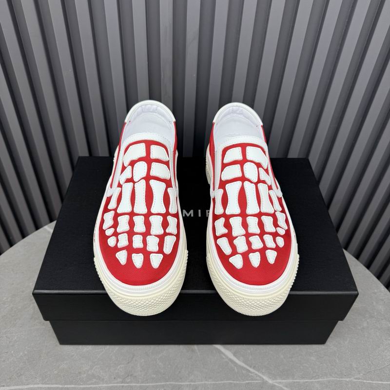 AMIRI Skeleton Slip-On Sneaker – Red/White