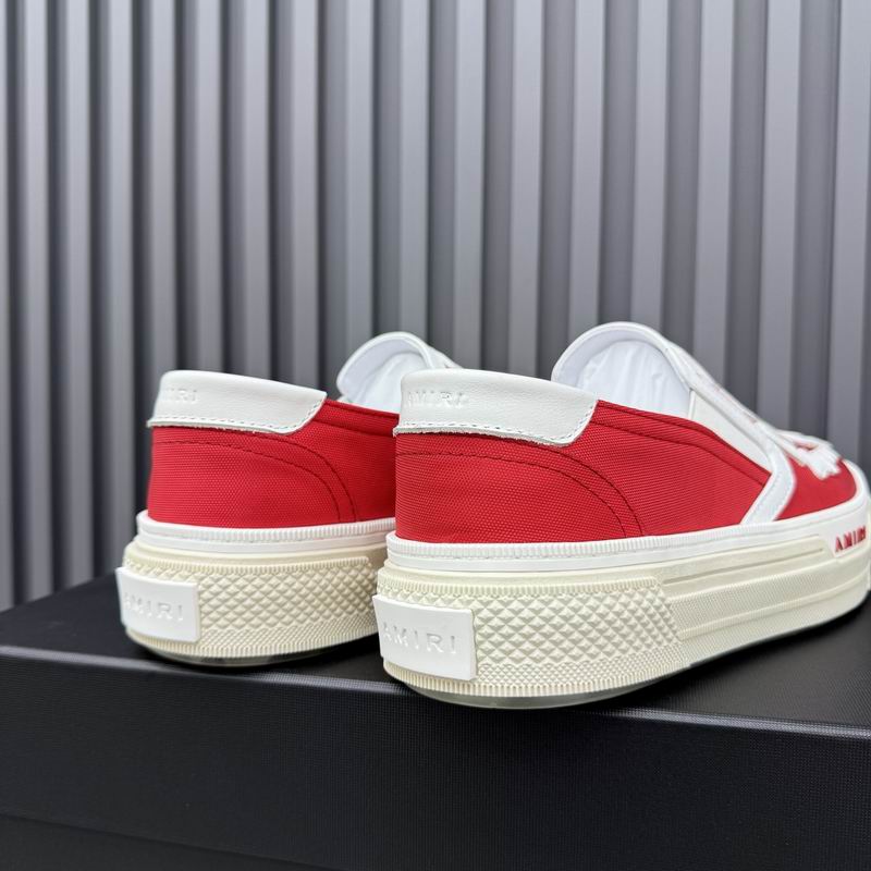 AMIRI Skeleton Slip-On Sneaker – Red/White