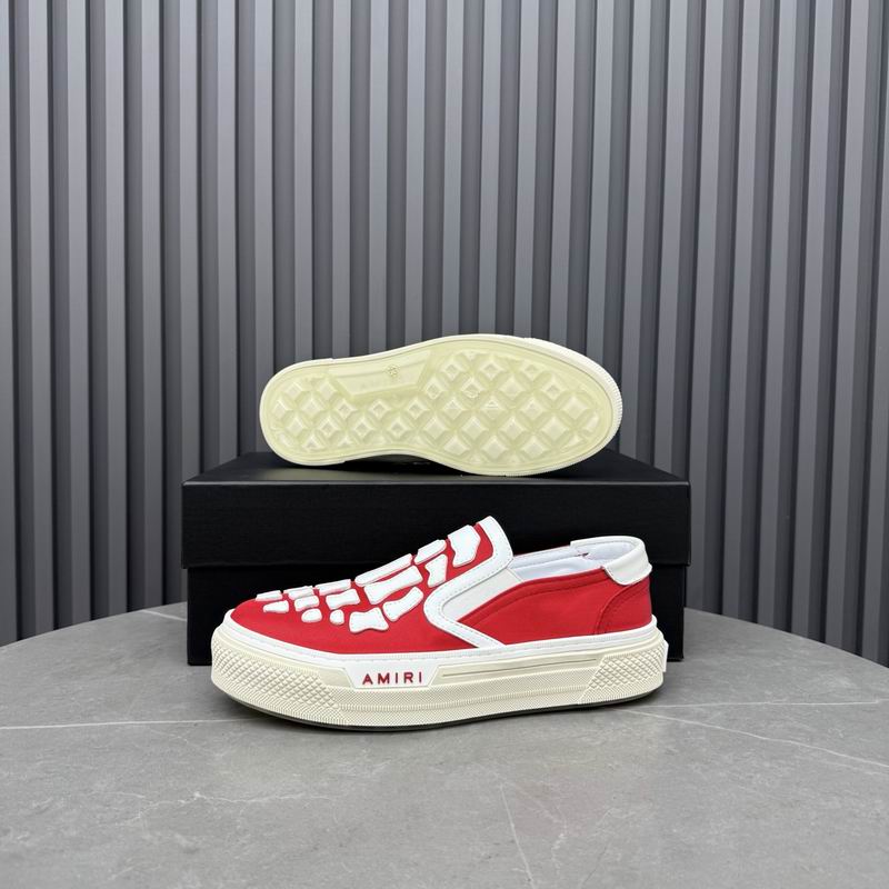 AMIRI Skeleton Slip-On Sneaker – Red/White