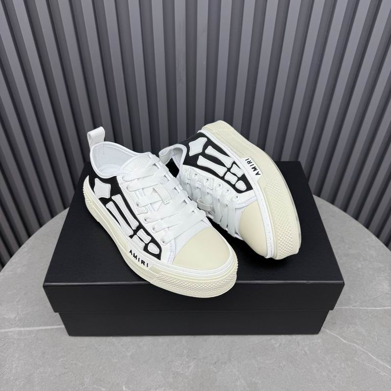 AMIRI Skeleton Court Low Sneaker – Black/White