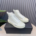 AMIRI Stars Court Hi Sneaker – White/White Embossed