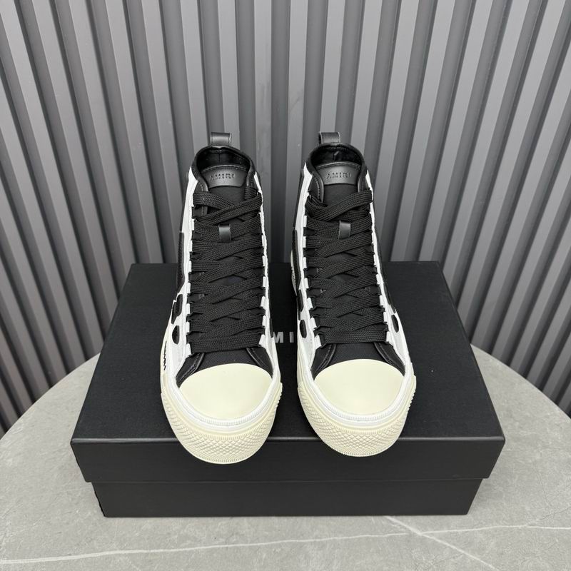 AMIRI Skeleton Court Hi Sneaker – White/Black