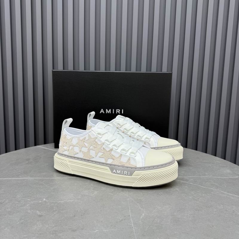 AMIRI Stars Court Low Sneaker – White / Glitter Star