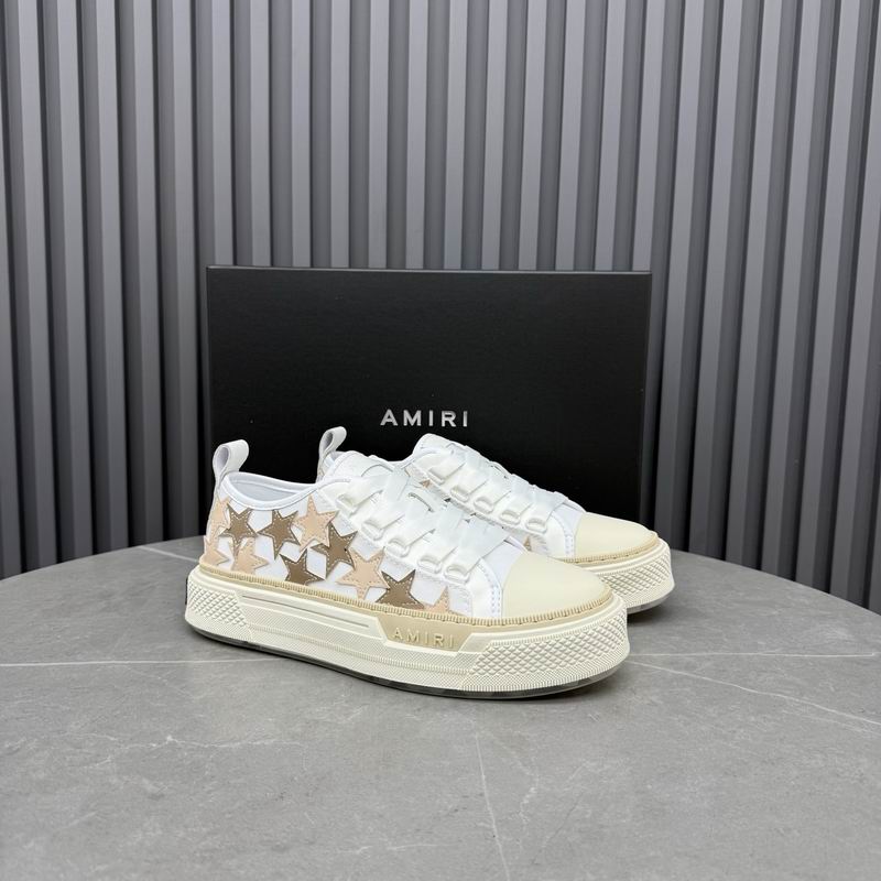 AMIRI Stars Court Low Sneaker – White / Gold