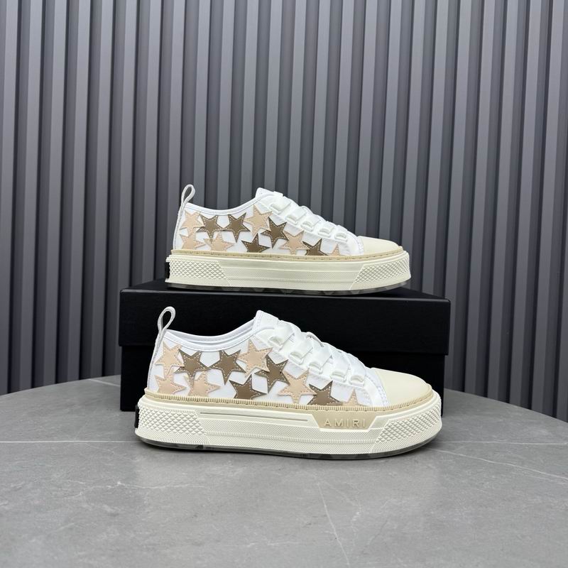AMIRI Stars Court Low Sneaker – White / Gold