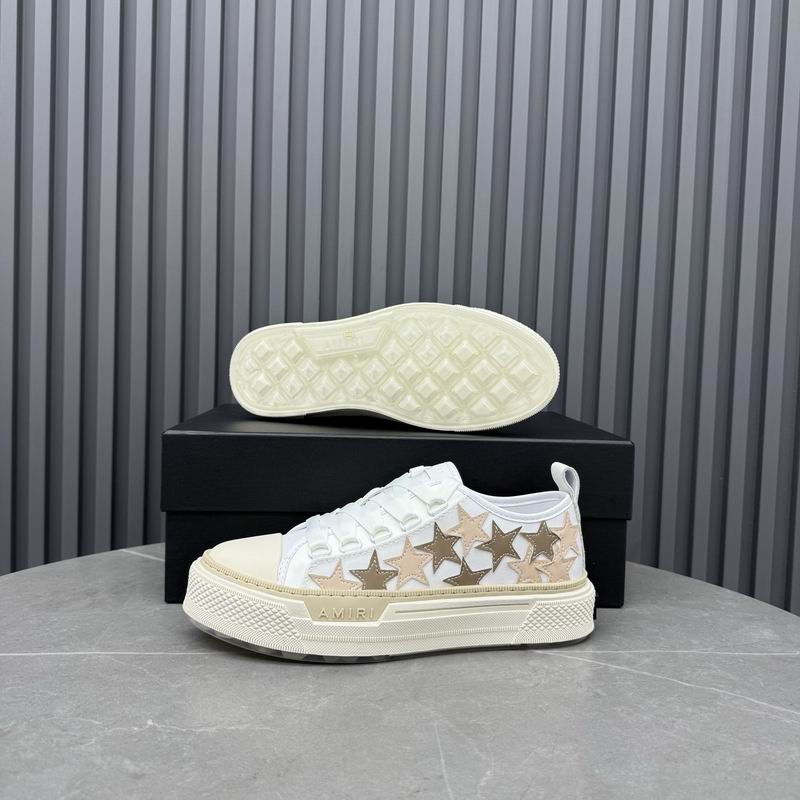 AMIRI Stars Court Low Sneaker – White / Gold