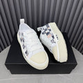 AMIRI Check Court Low Sneaker – White / Black / Pink