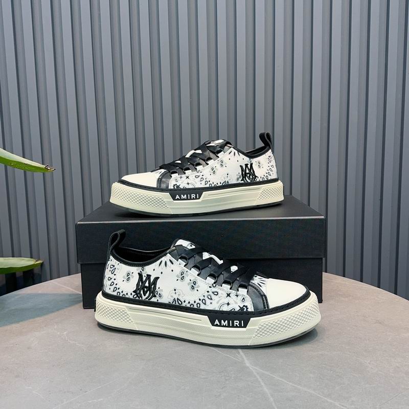 AMIRI MA Bandana Court Low Sneaker – White / Black