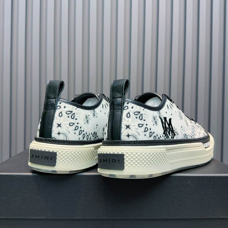 AMIRI MA Bandana Court Low Sneaker – White / Black