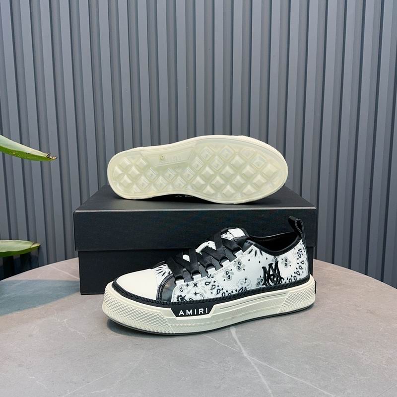 AMIRI MA Bandana Court Low Sneaker – White / Black