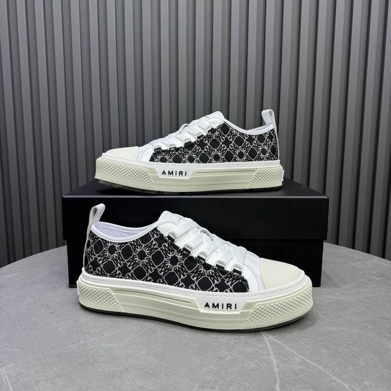 AMIRI Bandana Court Low Sneaker – Black / White