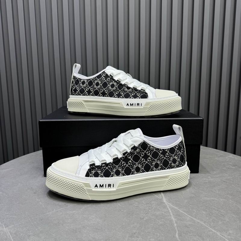 AMIRI Bandana Court Low Sneaker – Black / White