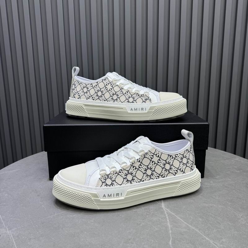 AMIRI Bandana Court Low Sneaker – White / Black