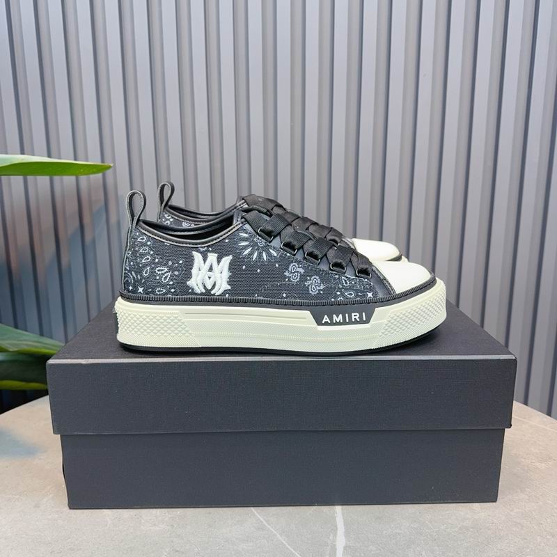 AMIRI MA Bandana Court Low Sneaker – Black / White