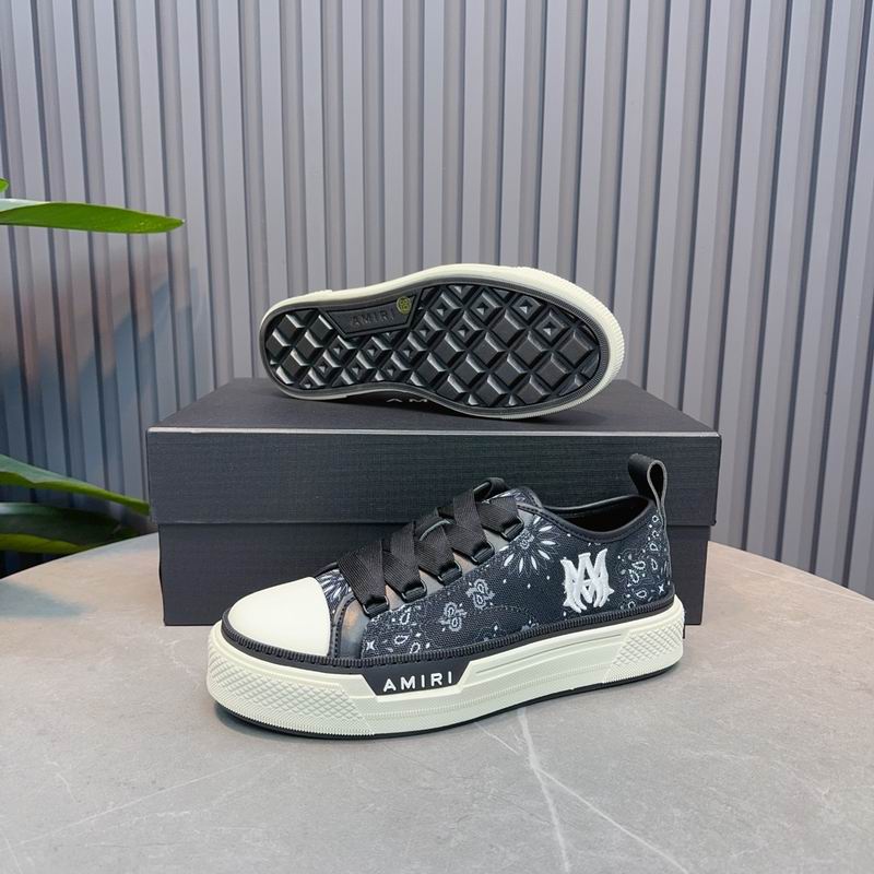AMIRI MA Bandana Court Low Sneaker – Black / White