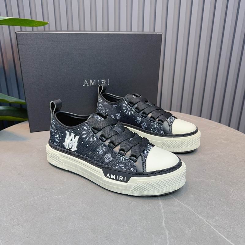 AMIRI MA Bandana Court Low Sneaker – Black / White