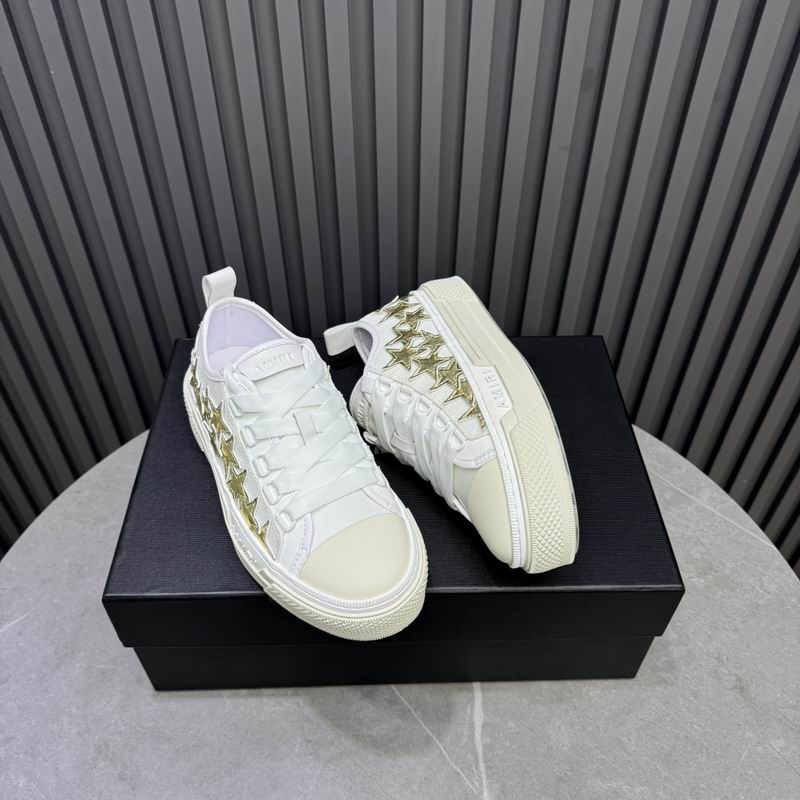 AMIRI Stars Court Low Sneaker – White / Gold
