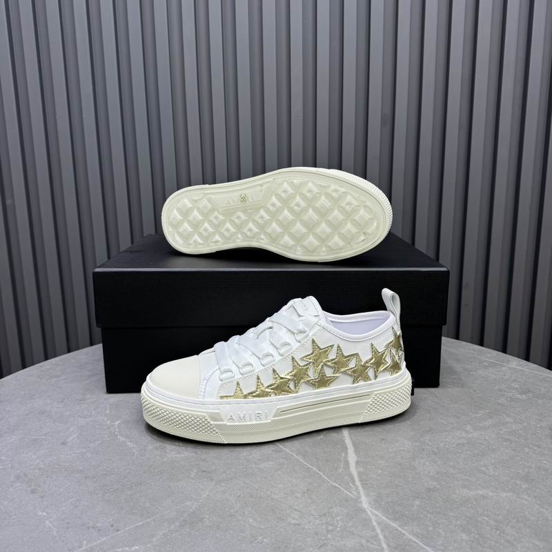 AMIRI Stars Court Low Sneaker – White / Gold