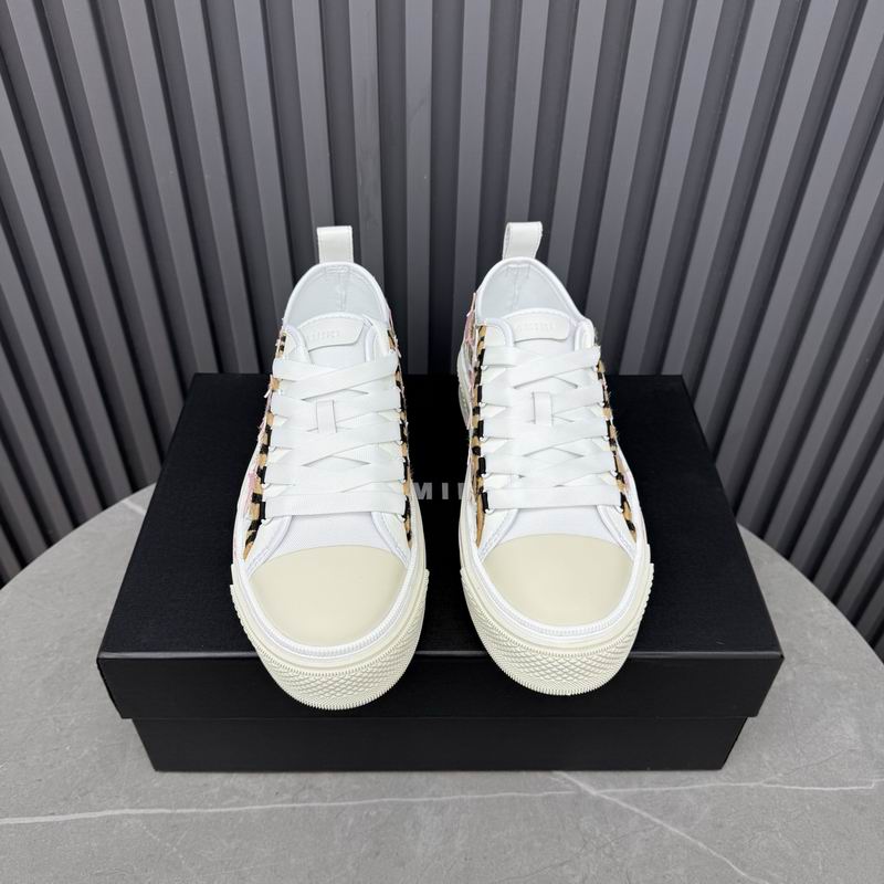 AMIRI Stars Court Low Sneaker – Tiger Print / Pink & White