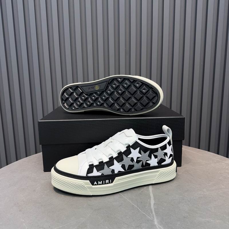 AMIRI Stars Court Low Sneaker – Black / White & Grey