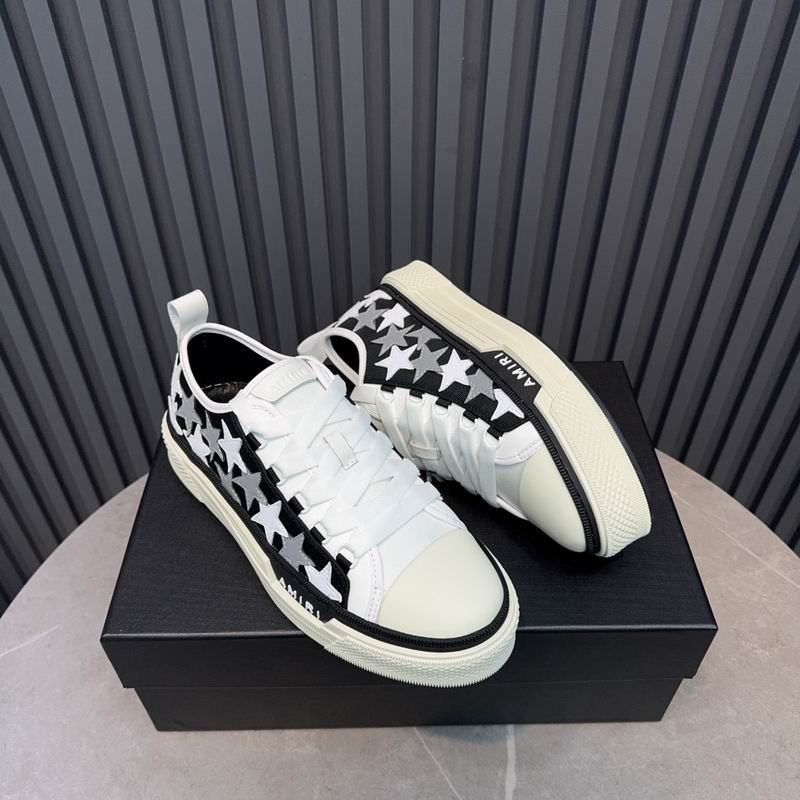 AMIRI Stars Court Low Sneaker – Black / White & Grey