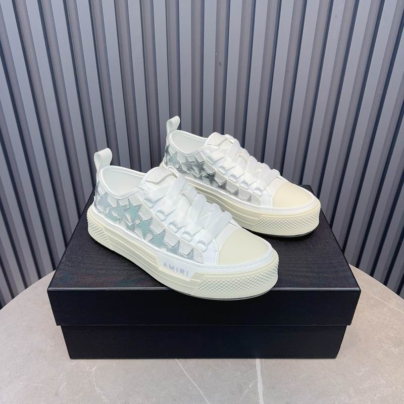 AMIRI Stars Court Low Sneaker – White / Silver