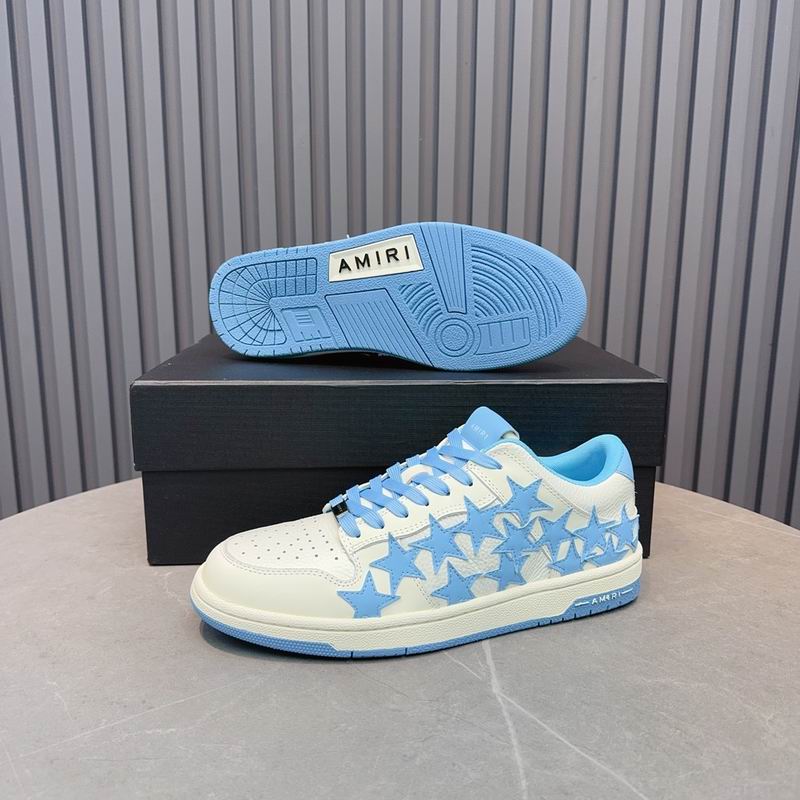 AMIRI Stars Court Low Sneaker – White / Blue