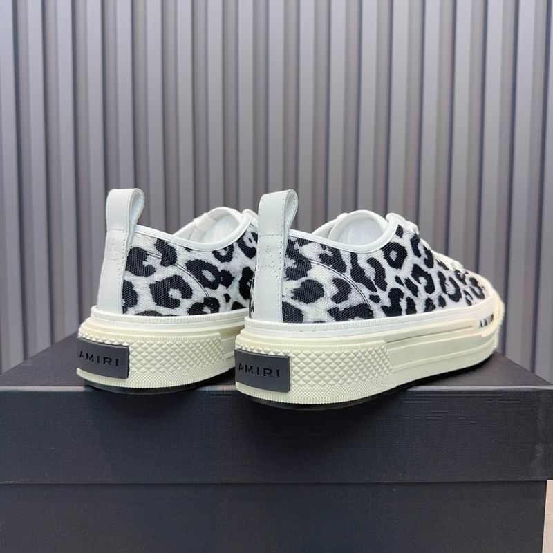 AMIRI Stars Court Low Sneaker – Leopard Print / White