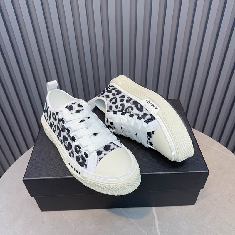 AMIRI Stars Court Low Sneaker – Leopard Print / White