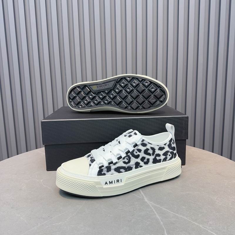 AMIRI Stars Court Low Sneaker – Leopard Print / White