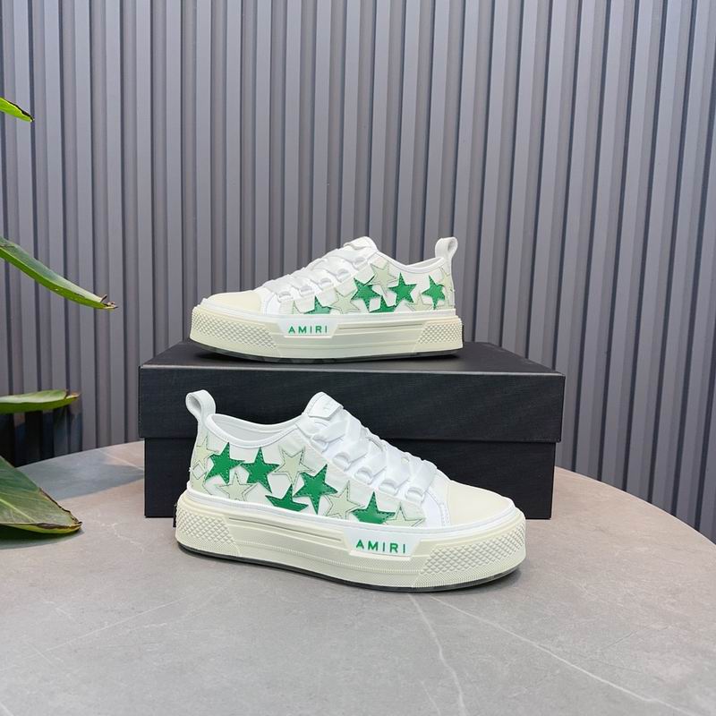 AMIRI Stars Court Low Sneaker – White / Green