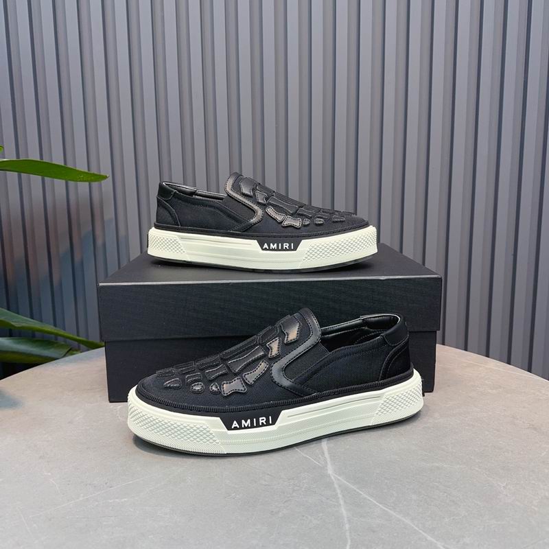 AMIRI Skeleton Slip-On Sneaker – Black / White