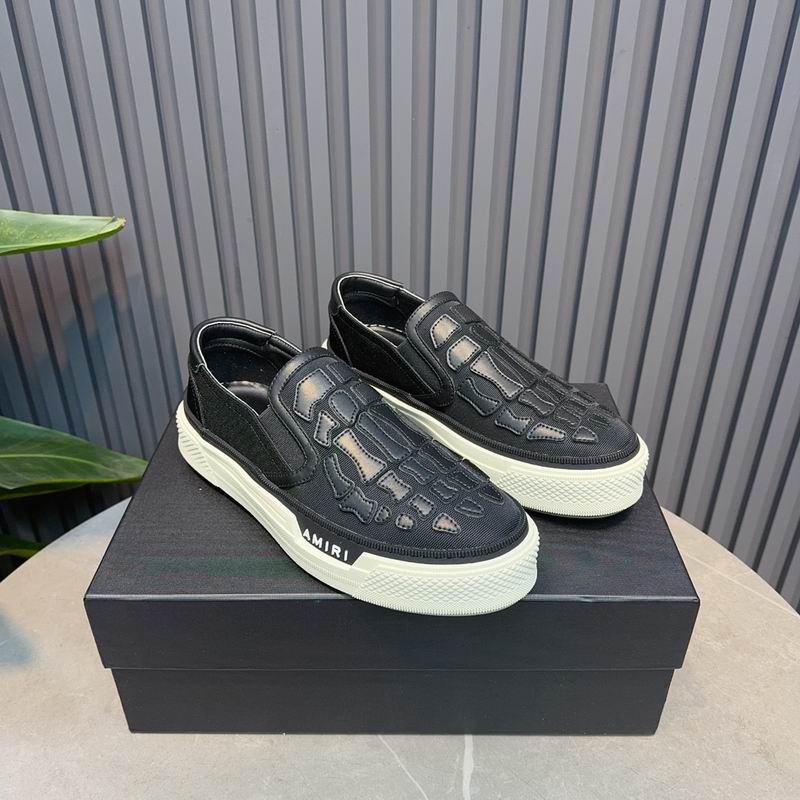 AMIRI Skeleton Slip-On Sneaker – Black / White