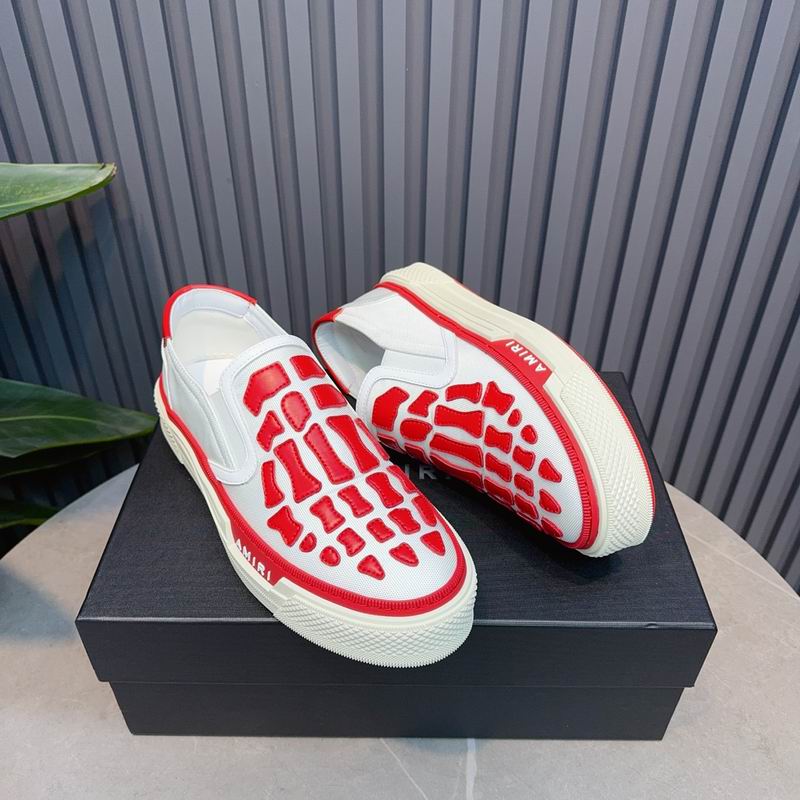 AMIRI Skeleton Slip-On Sneaker – White / Red