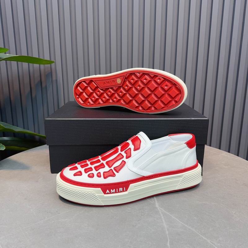 AMIRI Skeleton Slip-On Sneaker – White / Red