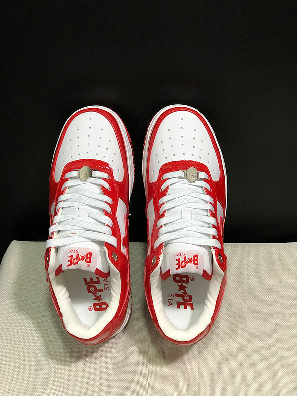 BAPE STA Low – Red / White