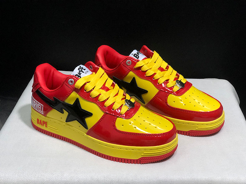 BAPE STA Low × Marvel – Iron Man (Yellow / Red / Black)