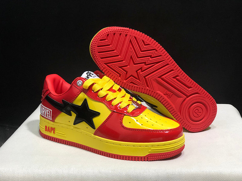 BAPE STA Low × Marvel – Iron Man (Yellow / Red / Black)