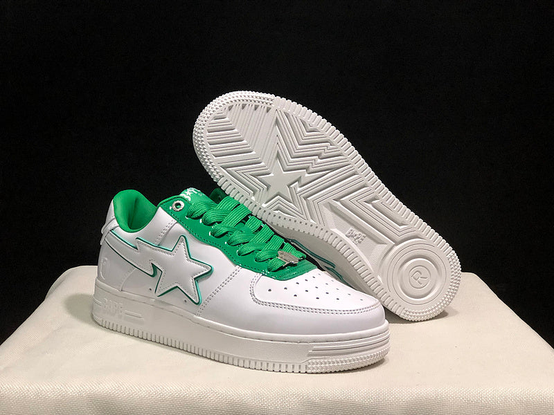 BAPE STA Low – White / Green