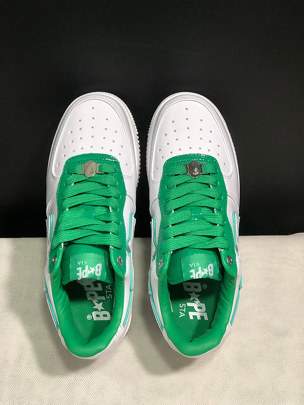 BAPE STA Low – White / Green