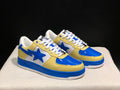 BAPE STA Low – Pastel Yellow / Royal Blue