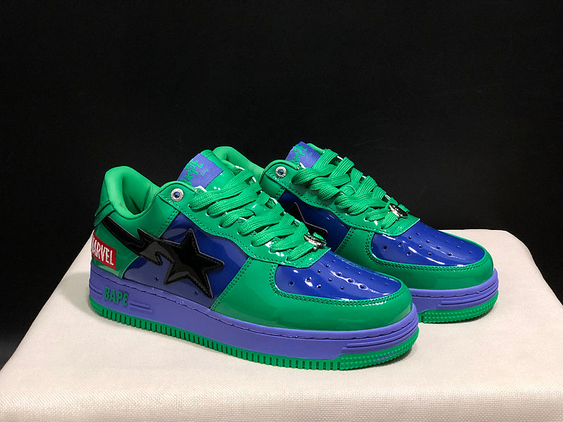 BAPE STA Low × Marvel – Hulk (Green / Purple / Blue)