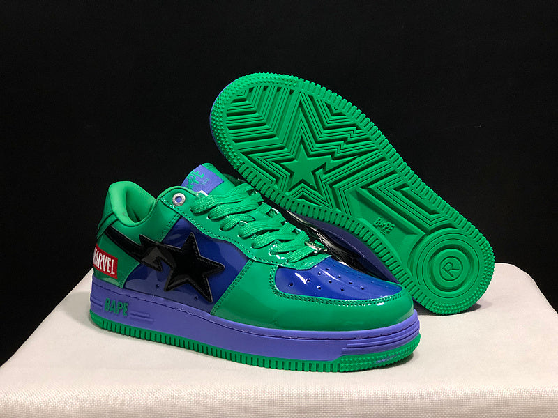 BAPE STA Low × Marvel – Hulk (Green / Purple / Blue)