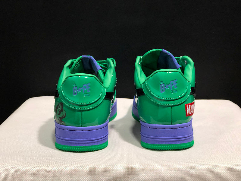 BAPE STA Low × Marvel – Hulk (Green / Purple / Blue)