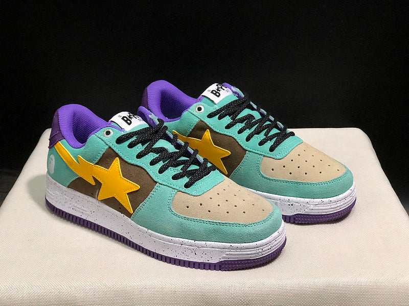 BAPE STA Low – Mint / Sand / Purple / Yellow