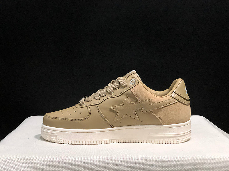 BAPE Bapesta Low Sneaker – Beige / White